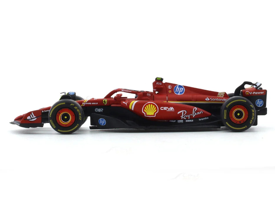 BBURAGO FERRARI SF24 CARLOS SAINZ 1:18 SCALE DIECAST MODEL