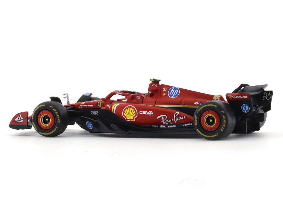 BBURAGO FERRARI SF24 CARLOS SAINZ 1:18 SCALE DIECAST MODEL