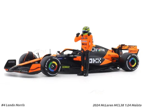 BBURAGO F1 MCLAREN MCL38 MIAMI GRAND PRIX  2024  1/24 DIECAST 18-28040P