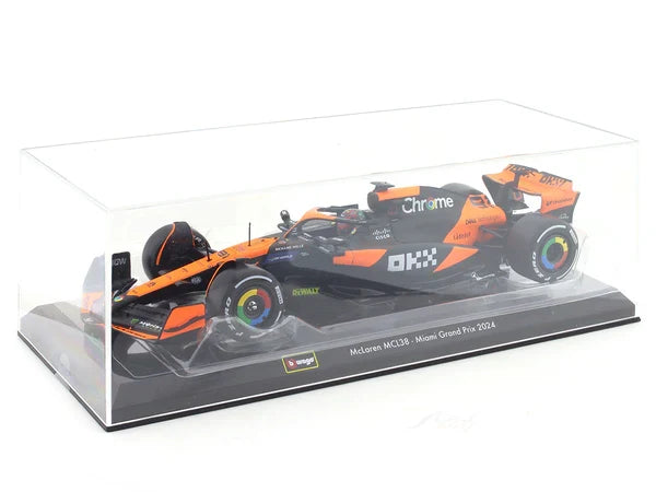 BBURAGO F1 MCLAREN MCL38 #81 OSCAR MIAMI GRAND PRIX  2024  1/24 DIECAST 18-28033P