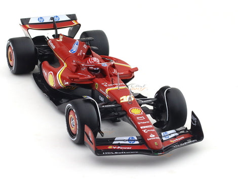 BBURAGO 18-26821L 1/24 FERRARI SF24-CHARLES LECLERC -2024 DIECAST MODEL