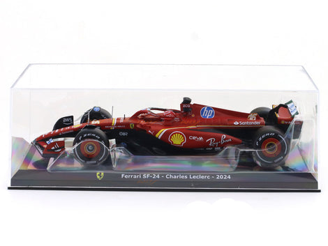 BBURAGO 18-26821L 1/24 FERRARI SF24-CHARLES LECLERC -2024 DIECAST MODEL