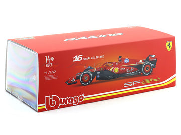 BBURAGO 18-26821L 1/24 FERRARI SF24-CHARLES LECLERC -2024 DIECAST MODEL