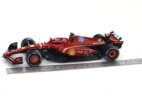 BBURAGO 18-26821L 1/24 FERRARI SF24-CHARLES LECLERC -2024 DIECAST MODEL