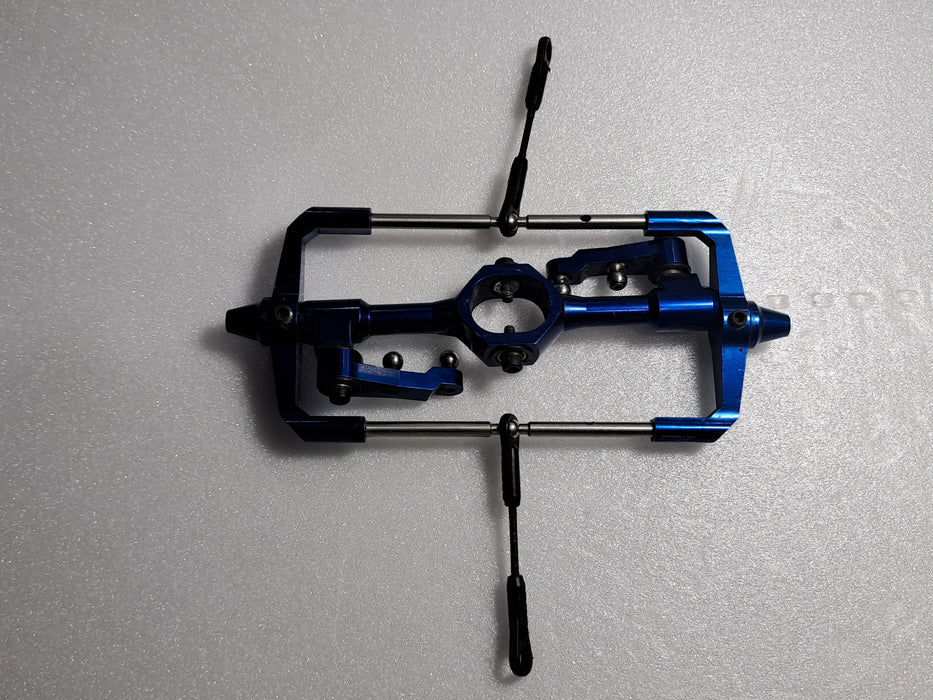 HIROBO SCEADU EVOLUTION EX FLYBAR CAGE ASSEMLBY PART NO. 0412-209/0412-207/0412-208 PRE OWNED QUALITY