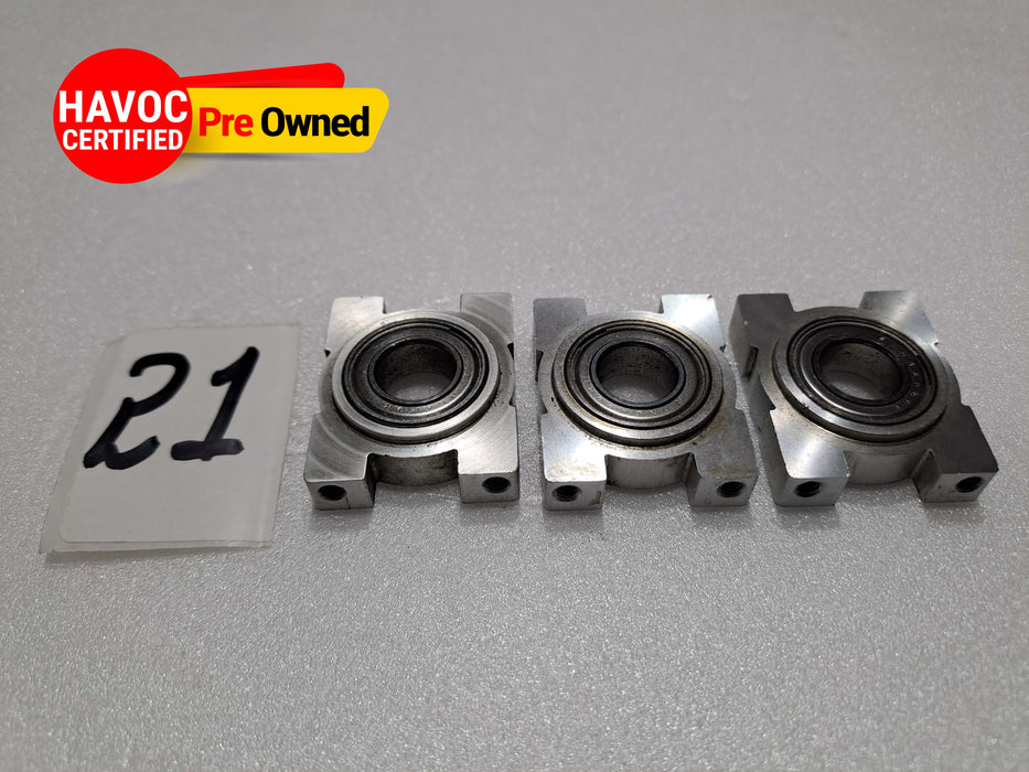 JR VIBE 50 NITRO HELICOOPTER BEARING BLOCKS WITH BEARING (PACK OF 3) PART NO.-996160 PRE OWNED QUALITY