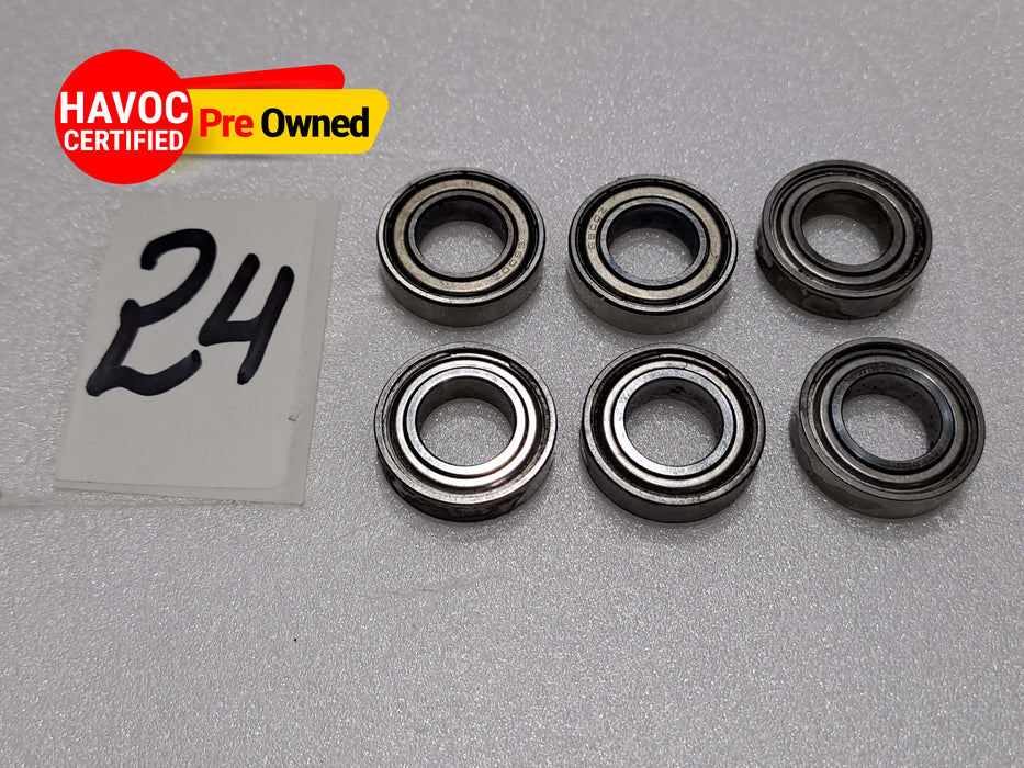 BALL BEARING ID-10MM OD-19MM THICKNESS 4.9MM PACK OF 6PRE OWNED QUALITY