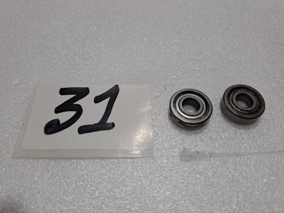BALL BEARING ID-4.9MM OD-13MM THICKNESS 4MM (PACK OF 2)PRE OWNED QUALITY