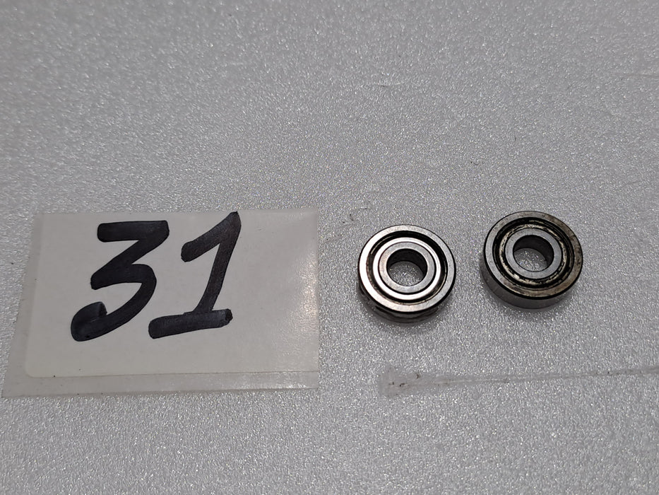 BALL BEARING ID-4.9MM OD-13MM THICKNESS 4MM (PACK OF 2)PRE OWNED QUALITY