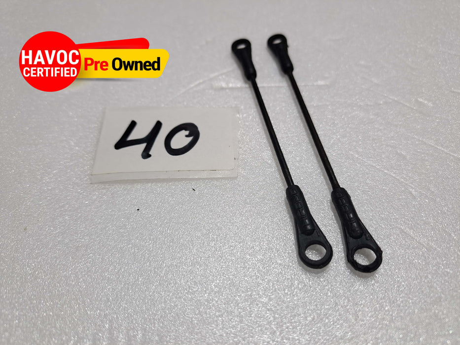 BALL LINK PACK OF 2 FOR 600 SIZE HELICOPTER 1.5MMX65MM ROD PRE OWNED QUALITY