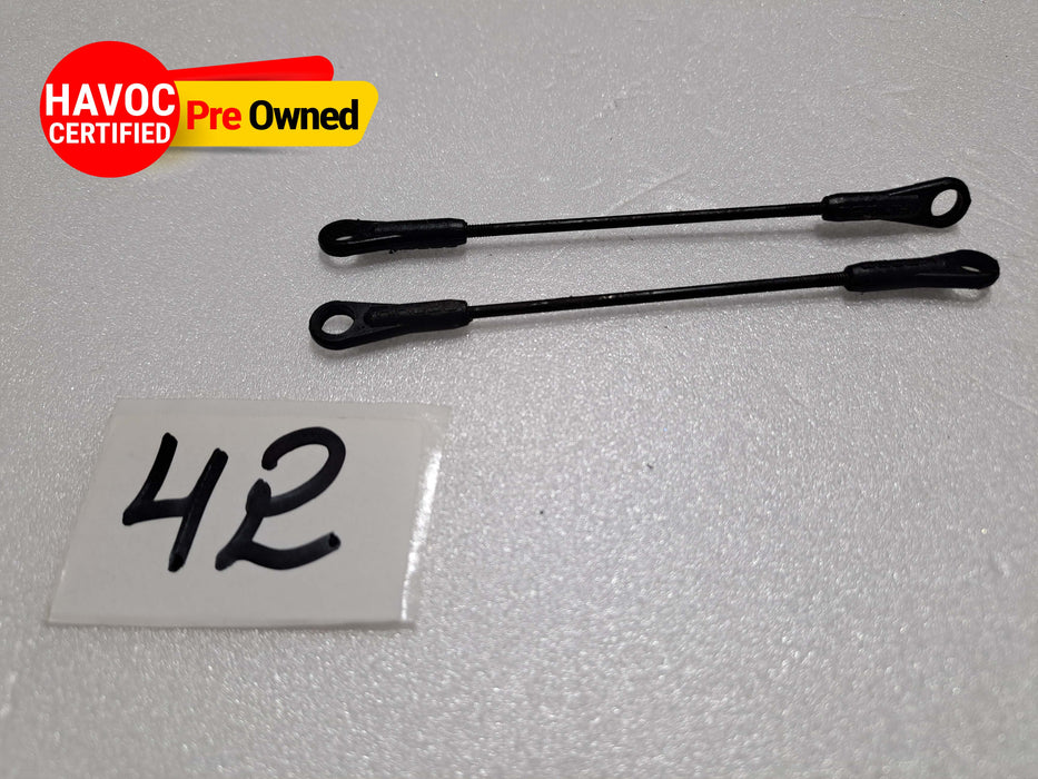 BALL LINK PACK OF 2 FOR 600 SIZE HELICOPTER 1.5MMX60MM ROD PRE OWNED QUALITY