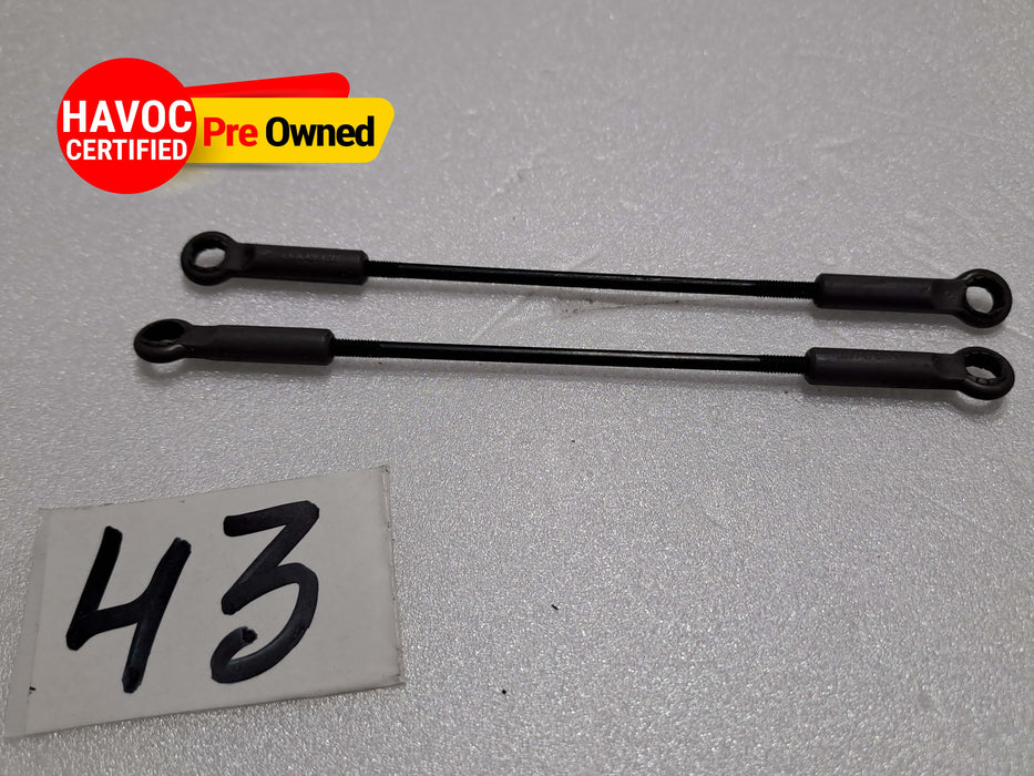 BALL LINK PACK OF 2 FOR 600 SIZE HELICOPTER 2MMX75MM ROD PRE OWNED QUALITY
