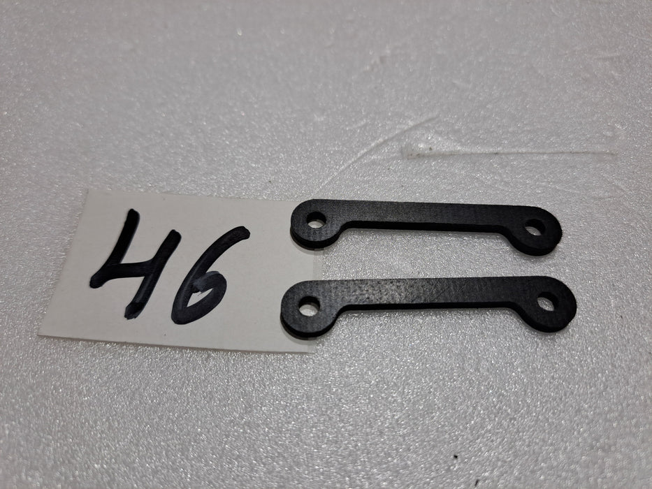 JR VIBE 50 NITRO HELICOPTER GYRO TRAY SPACERS (PACK OF 2 )PRE OWNED QUALITY
