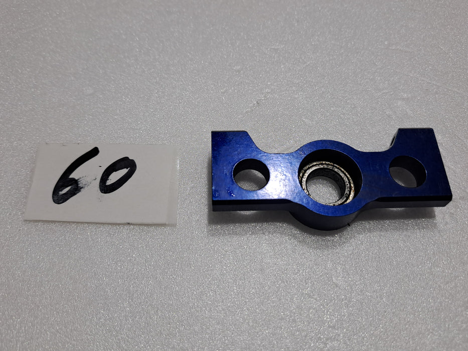HIROBO SCEADU NITRO HELICOPTER BLUE ALLOY LOWER MAINSHAFT BEARING HOLDER WITH BEARING QUALITY PRE OWNED