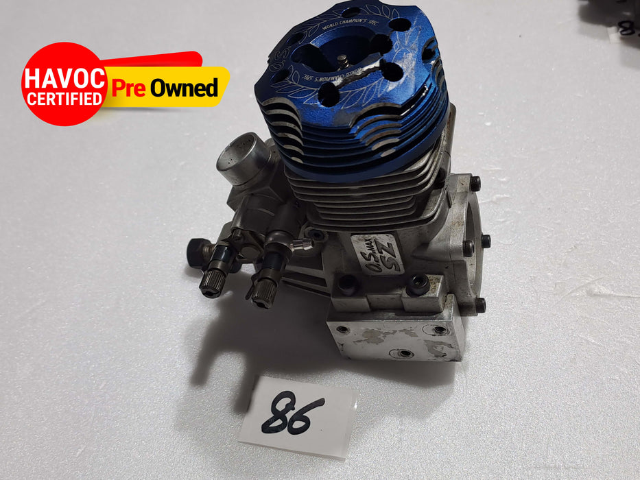 OS MAX SZ 91 SIZE NITRO ENGINE FOR HELI (DAMAGED HEAD)PRE OWNED QUALITY