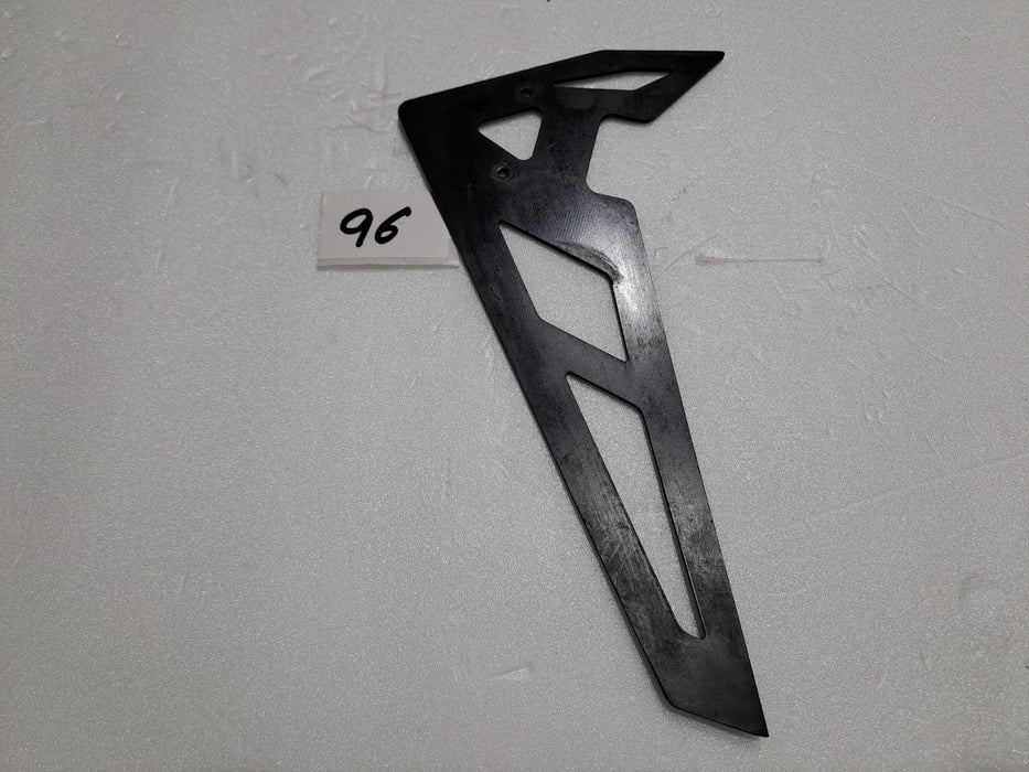 JR VIBE 50 NITRO HELICOPTER TAIL VERTICAL FIN PART NO. 96494PRE OWNED QUALITY