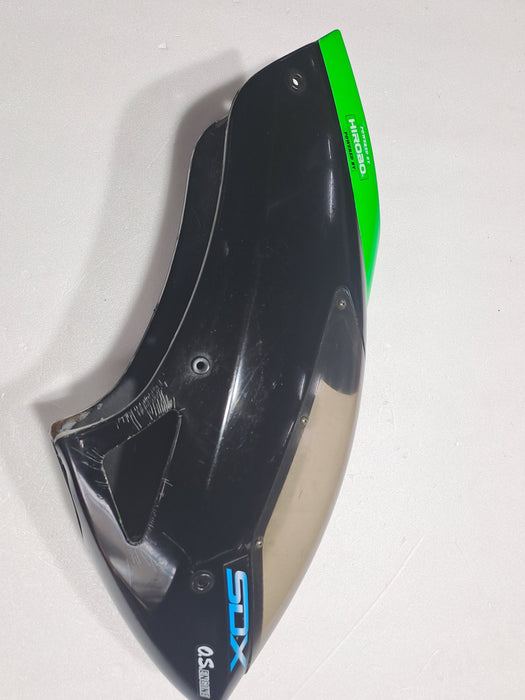 HIROBO HELI  CANOPY {BLACK +GREEN} CANOPY PART NO-0412-323PRE OWNED QUALITY