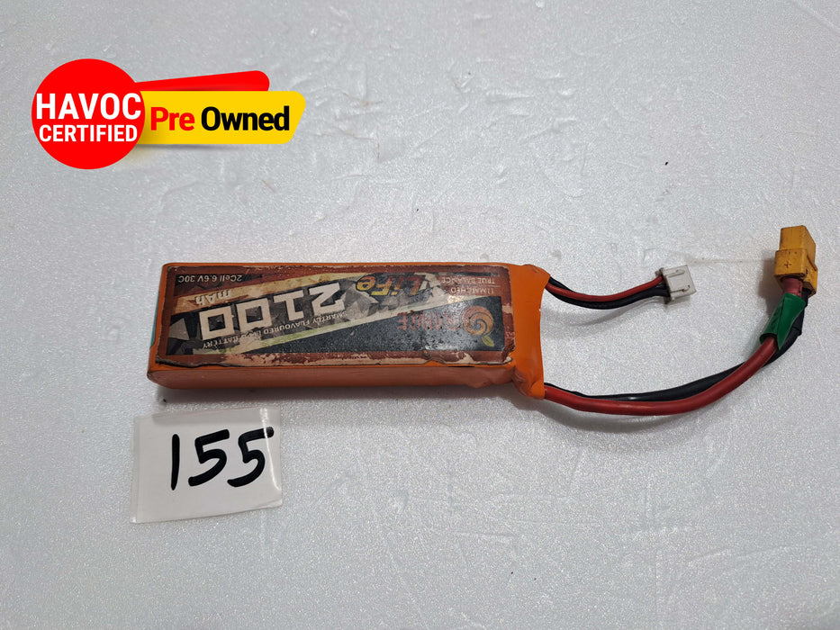 LIFE BATTERY 2CELL 6.6VOLTS 30C  2100MAHPRE OWNED QUALITY