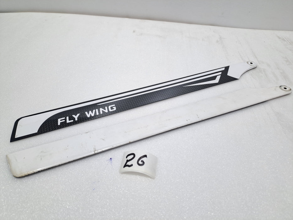 FLYWING FW450 V2-V3 / AIRWOLF V2 360MM CARBON FIBER MAIN BLADES-QUALITY PREOWNED(1SET)