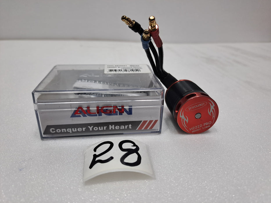 JDHMBD H2222-PRO 2-4S 3800KV 3.2MM OUTPUT SHAFT BRUSHLESS MOTOR FOR 450/450L/480/X360 RC HELICOPTER
