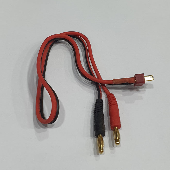 BANANA 4MM PLUG TO T-PLUG MALE CONNECTOR
