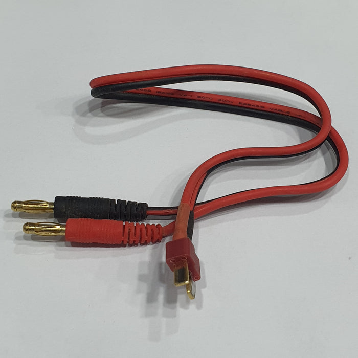 BANANA 4MM PLUG TO T-PLUG MALE CONNECTOR