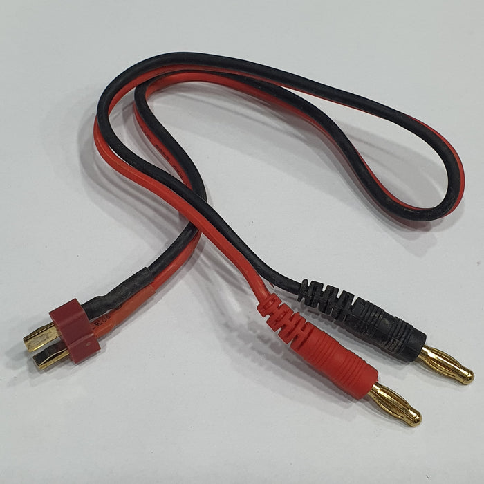 BANANA 4MM PLUG TO T-PLUG MALE CONNECTOR