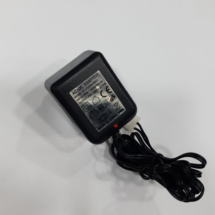 AC-DC ADAPTOR (MODEL R-G35090250DT) AC INPUT:230V DC OUTPUT:9V 250MA WITH TAMIYA CONNECTOR