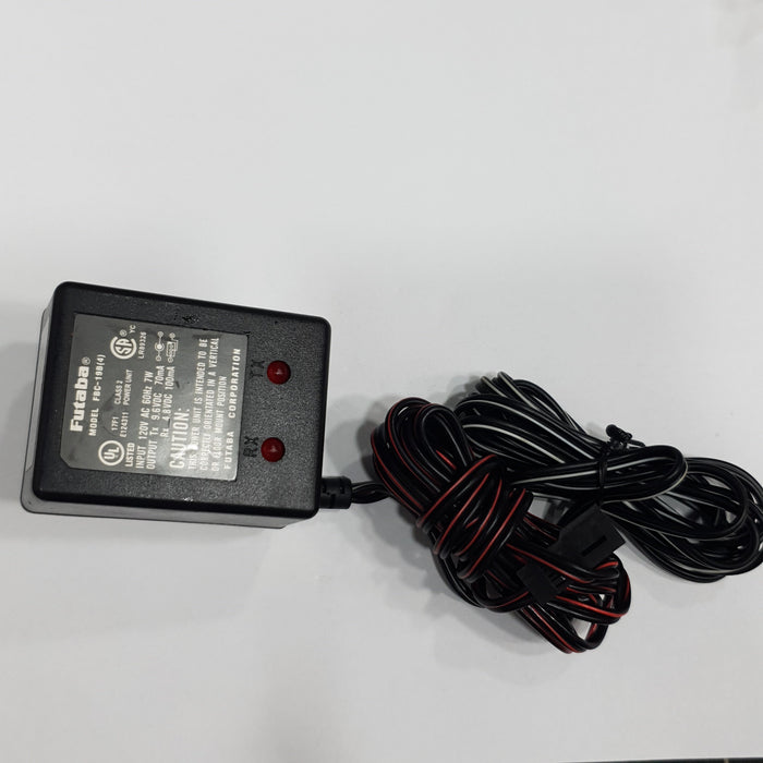 FUTABA MODEL FBC 19B(4) AC INPUT:120V DC OUTPUT:TX 9.6V 70MA / RX 4.8V 100MA