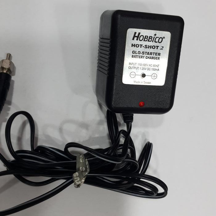HOBBICO HOT-SHOT 2 GLOW STARTER CHARGER AC INPUT:110-120V DC OUTPUT:1.25V 150MA