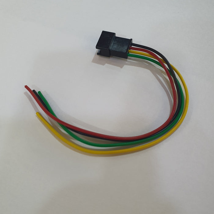 BLACK JST 4PIN MALE CONNECTOR