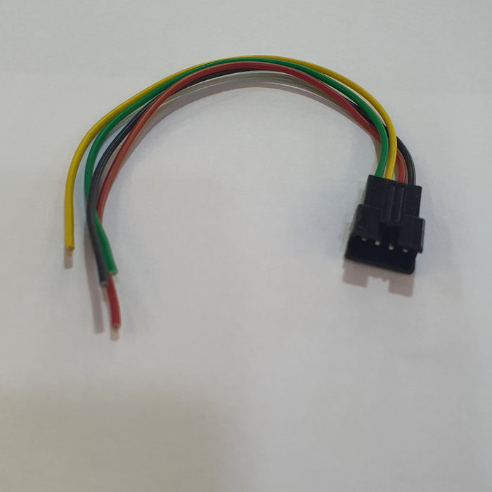 BLACK JST 4PIN MALE CONNECTOR