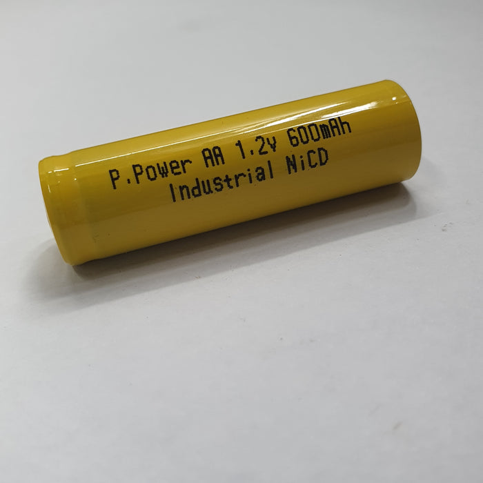 1.2V 600MAH AA NICD FLAT HEAD RECHARGEABLE BATTERY
