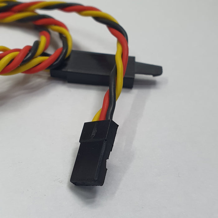 TWISTED 18/45CM 22AWG SERVO LEAD (JR) EXTENTION CABLE WITH HOOK