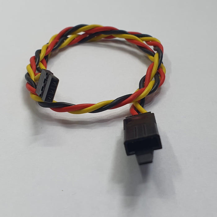 TWISTED 12/30CM 22AWG SERVO LEAD (JR) EXTENTION CABLE WITH HOOK