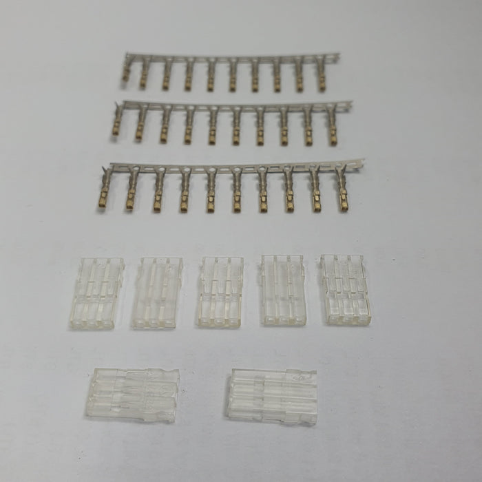 POWER BOX JR SERVO CONNECTOR - PACK OF 10 FEMALE SERVO LEADS AND EXTENSIONS GOLD PLATED PINS FOR HIGH CONDUCTIVITY