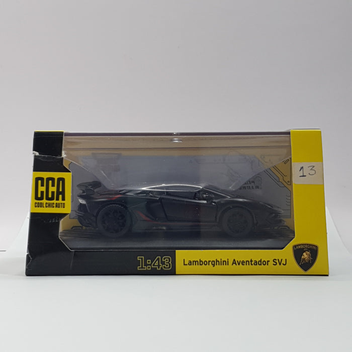 CCA LAMBORGHINI AVENTADOR SVJ 1:43 SCALE (BLACK)