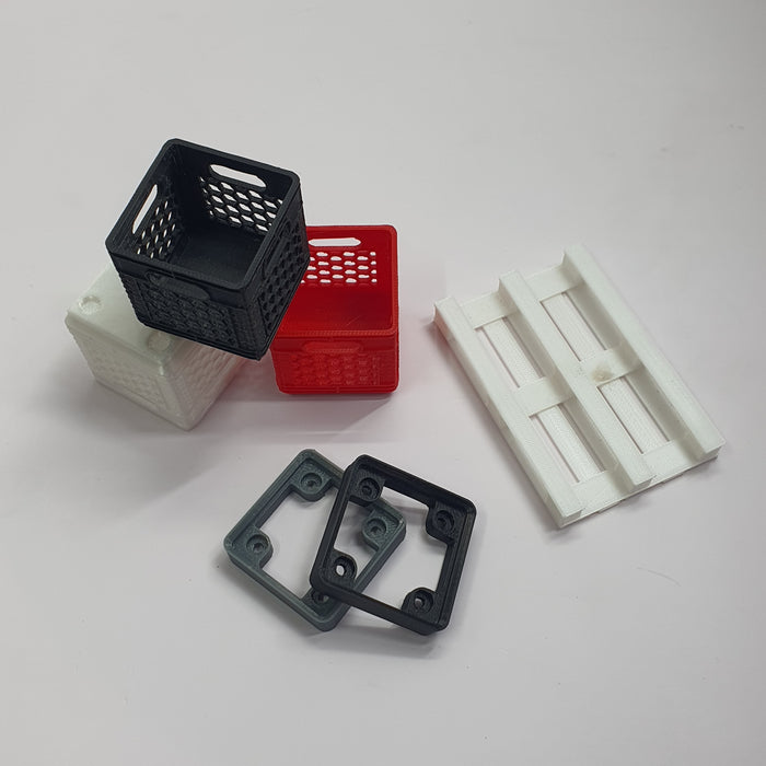 SCALE MINIATURE ACCESSORIES VEGETABLE CRATES FRUITS CRATES