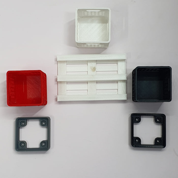 SCALE MINIATURE ACCESSORIES VEGETABLE CRATES FRUITS CRATES
