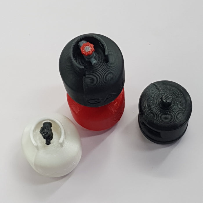 SCALE MINIATURE ACCESSORIES RC MINIATURE GAS CYLINDER / RC GAS TANK ACCESSORY + WATER TIN