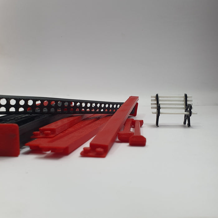 SCALE MINIATURE ACCESSORIES MINIATURE PUBLIC PARK BENCH - RC SCALE ACCESSORY