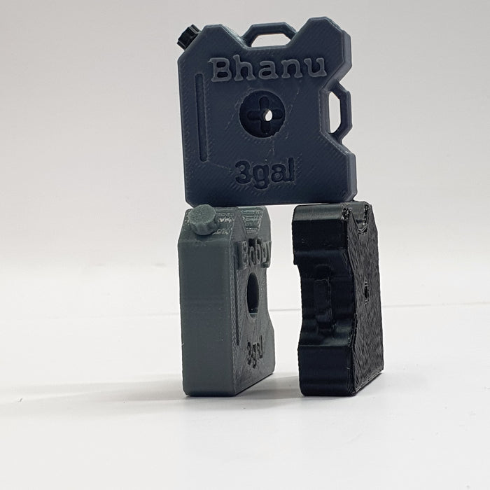 SCALE MINIATURE ACCESSORIES RC MINI JERRY CAN - CUSTOM NAME 3D PRINTED FUEL CAN SCALE RC ACCESSORY