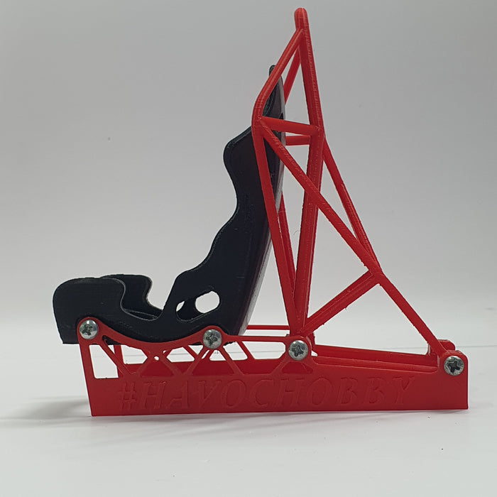 SCALE MINIATURE ACCESSORIES RC RACING SEAT PHONE HOLDER 1:10 SCALE PIT ACCESSORY 3D PRINTED MODEL