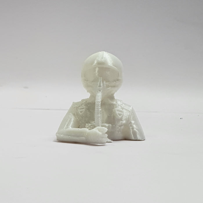 SCALE MINIATURE ACCESSORIES RC PILOT FIGURE WITH STEERING MOUNT (HALF BODY)