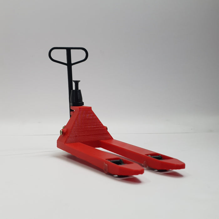 SCALE MINIATURE ACCESSORIES PALLET JACK WITH FUNCTIONAL MOVING PARTS DRUM LIFTER 3D PRINTED MODEL