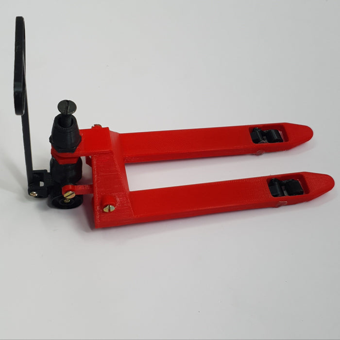 SCALE MINIATURE ACCESSORIES PALLET JACK WITH FUNCTIONAL MOVING PARTS DRUM LIFTER 3D PRINTED MODEL