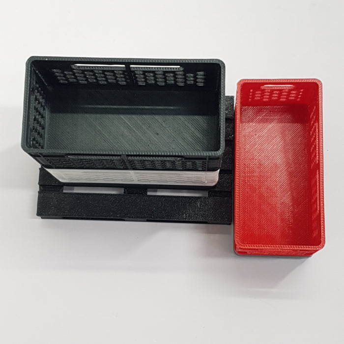 SCALE MINIATURE ACCESSORIES 1:10 RC SCALE CARGO CRATE STORAGE BOX WITH TOOL MOUNT 3D PRINTED ACCESSORY