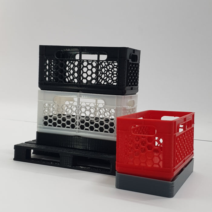 SCALE MINIATURE ACCESSORIES 1:10 RC SCALE CARGO CRATE STORAGE BOX WITH TOOL MOUNT 3D PRINTED ACCESSORY
