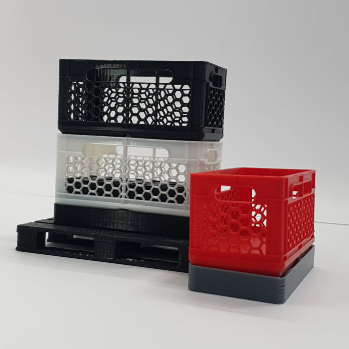 SCALE MINIATURE ACCESSORIES 1:10 RC SCALE CARGO CRATE STORAGE BOX WITH TOOL MOUNT 3D PRINTED ACCESSORY