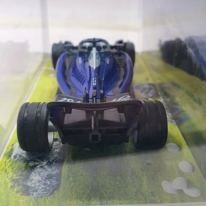 F1 MINI RC CAR SPEED-REGULATING ALLOY HG4-292 1:64 (WINNER RED PIG SUPER POWER SPEED CAR 1) BLUE